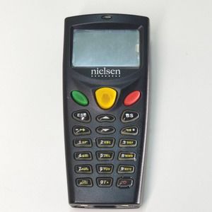 Cipher Lab 8001-C LCD Display Portable Nielsen Laser Terminal Bar code Scanner